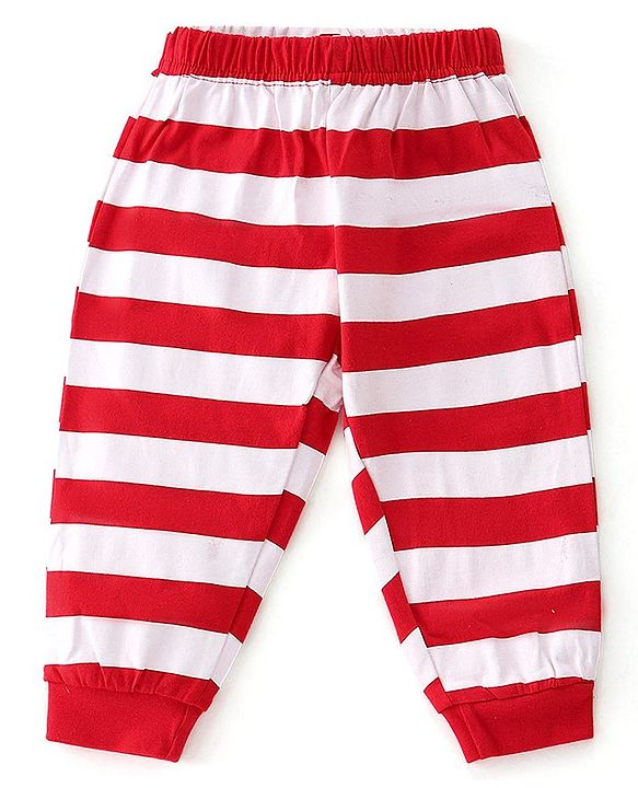 Babyhug Single Jersey Full Sleeves Nightsuit Tom & Jerry Printed - Red