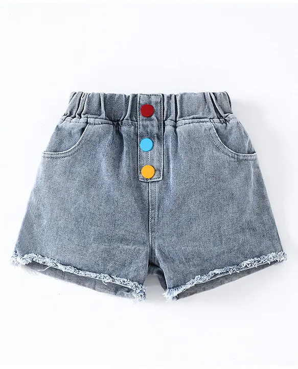 Colourful hot sale denim shorts