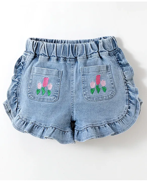 FULBHPRINT Flower Jeans Shorts for Women, Summer Hole Flower India | Ubuy