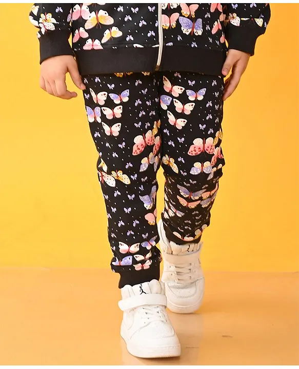 Butterfly print joggers hot sale