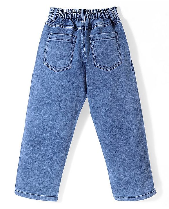 Pine Kids Ankle Length Jeans Washed - Dark Blue