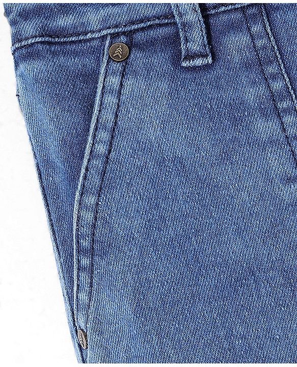Pine Kids Ankle Length Jeans Washed - Dark Blue