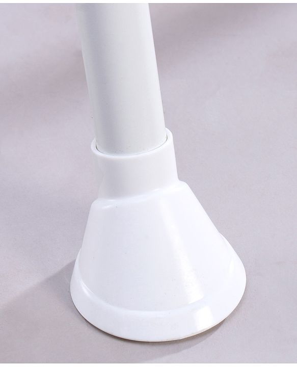 Babyhug Comfy High Chair with Printed Cushion - Brown| High Chair, Feeding Chair & Booster Chair| Adjustable Double Food Tray| Removable PU Leather Seat| Safety Harness| Removable Footrest