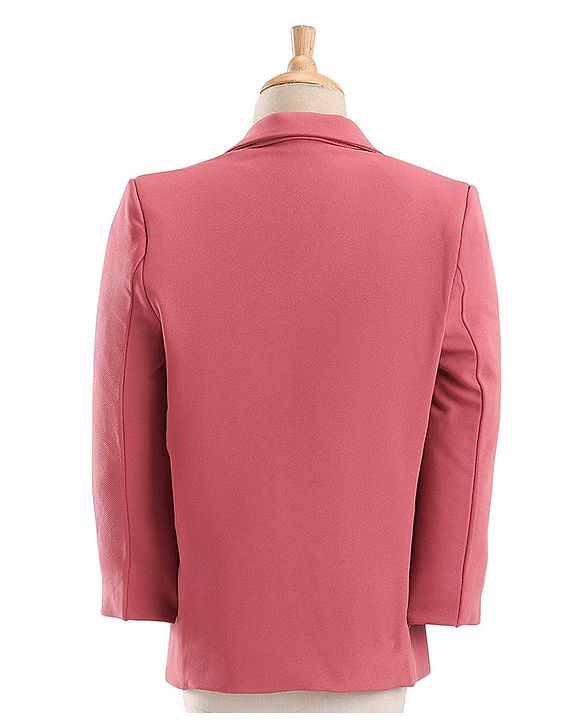 Babyhug Woven Full Sleeves Stretch Party Suit & T-Shirt with Text Print - White & Salmon Pink
