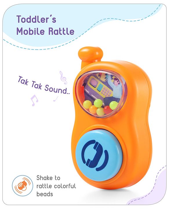 Babyhug Rattles Gift Set Pack of 3 |Easy to Grip|Gifting Toy| Child Safe Material| BIS Certified|  3 Months+