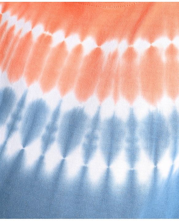 Pine Kids 100% Cotton Knit Half Sleeves Tie & Dyed T-Shirt - Blue