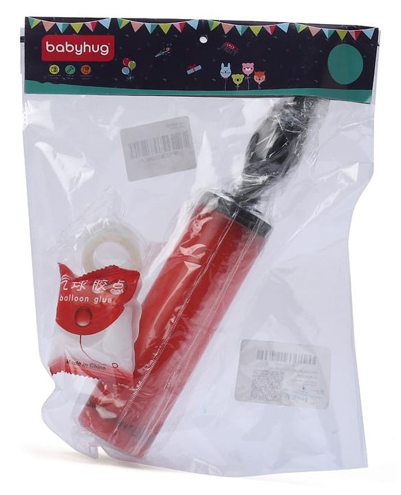 Babyhug Handheld Balloon Air Pump | Easy-to-Use Inflator for Birthdays, Weddings, Baby Showers & Special Events | Lightweight & Compact Design | Fast, Efficient Balloon Pumping | Colour May Vary