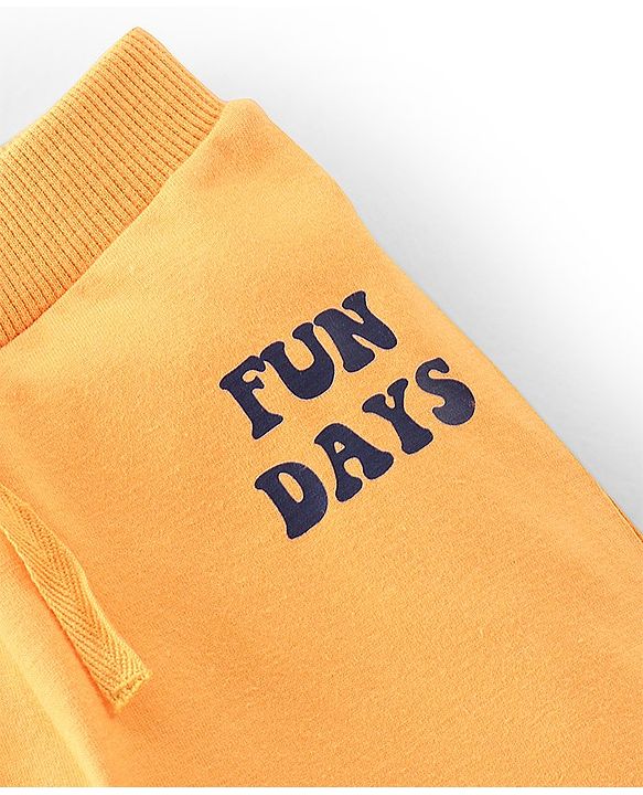 Babyhug Cotton Full Length Lounge Pant Stripes & Bowling Print Pack of 3- Blue & Yellow