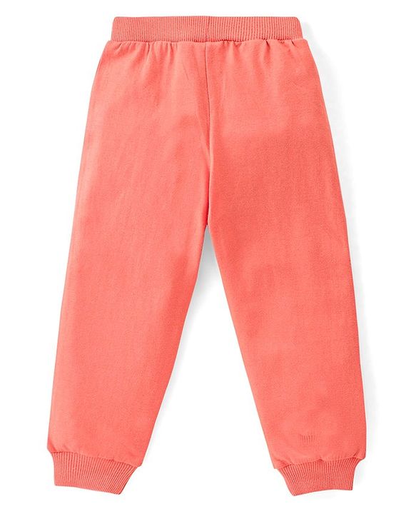 Babyhug Cotton Full Length Lounge Pants Striped Pack of 3 - Pink & Blue