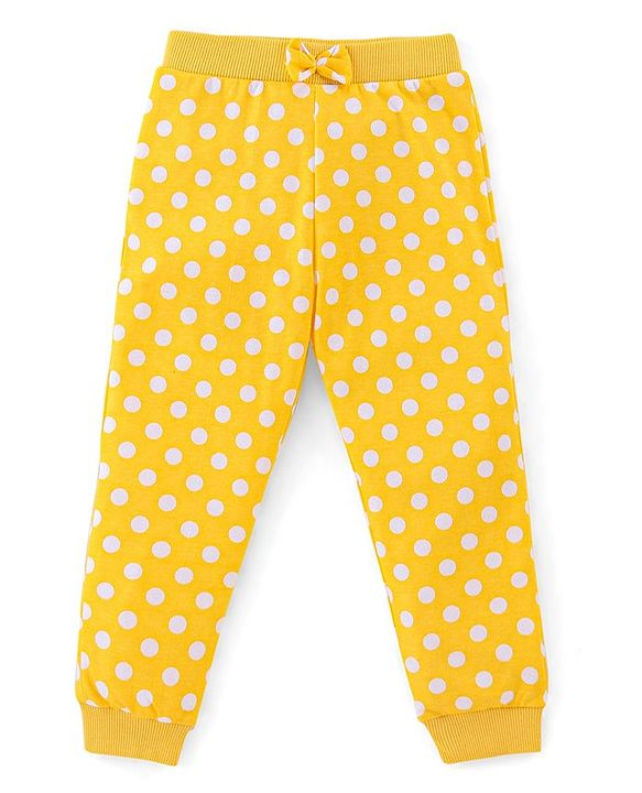 Babyhug Cotton Knit Full Length Floral Print Lounge Pants Pack of 3 - Navy Pink & Yellow