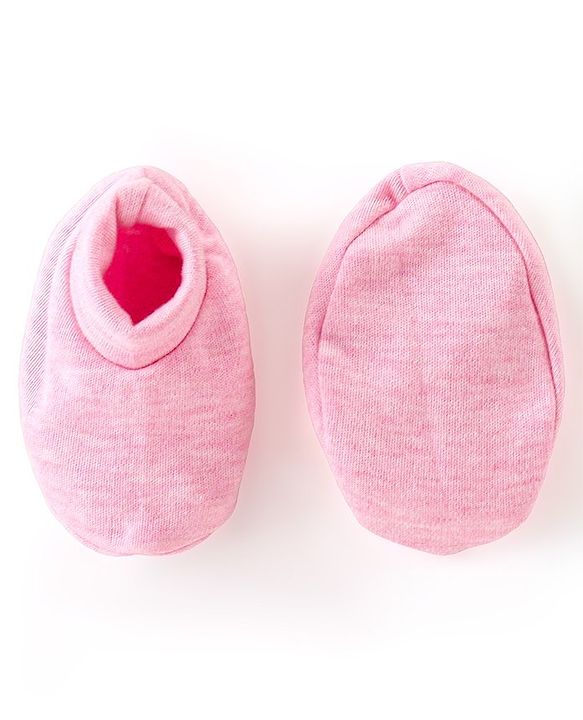 Babyhug 100% Cotton Full Sleeves Onesies With Cap & Mittens & Booties Teddy Print - Pink