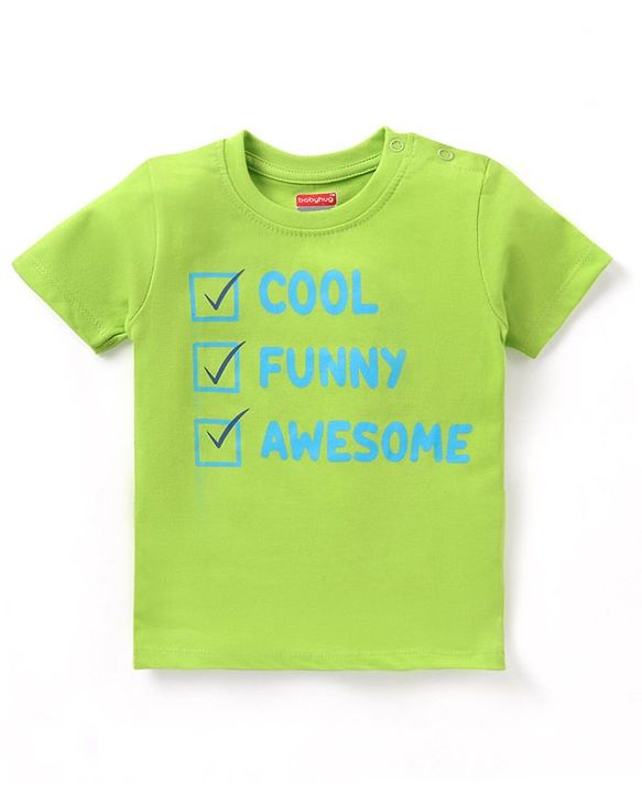Babyhug Cotton  Half Sleeves T-Shirt With Text Graphics Pack of 3 - Multicolour