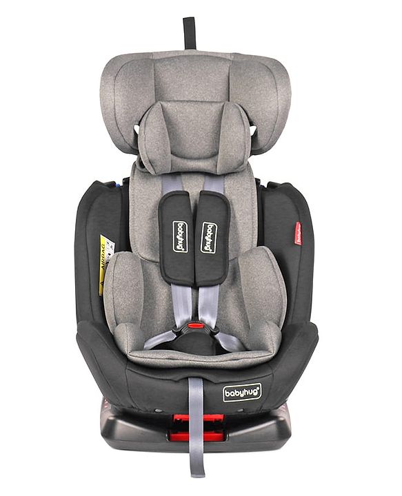 Babyhug Endeavor Isofix Convertible Car Seat - Black Grey
