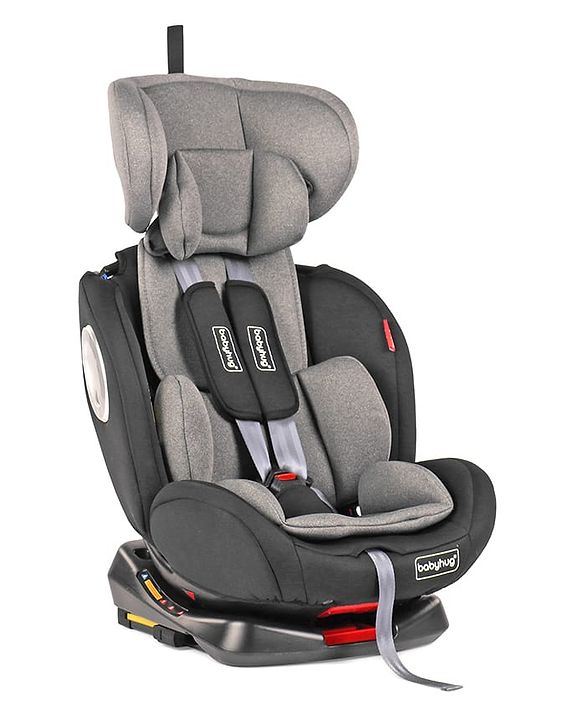 Babyhug Endeavor Isofix Convertible Car Seat - Black Grey