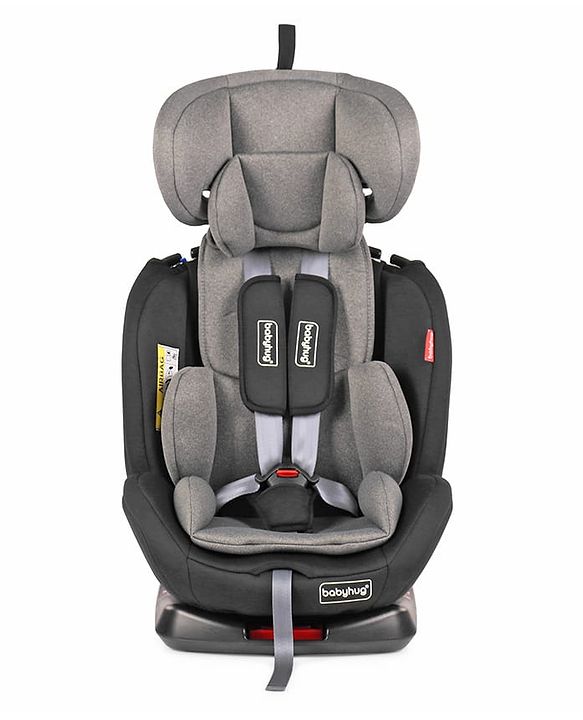 Babyhug Endeavor Isofix Convertible Car Seat - Black Grey