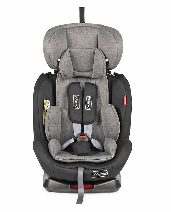 Babyhug Endeavor Isofix Convertible Car Seat - Black Grey