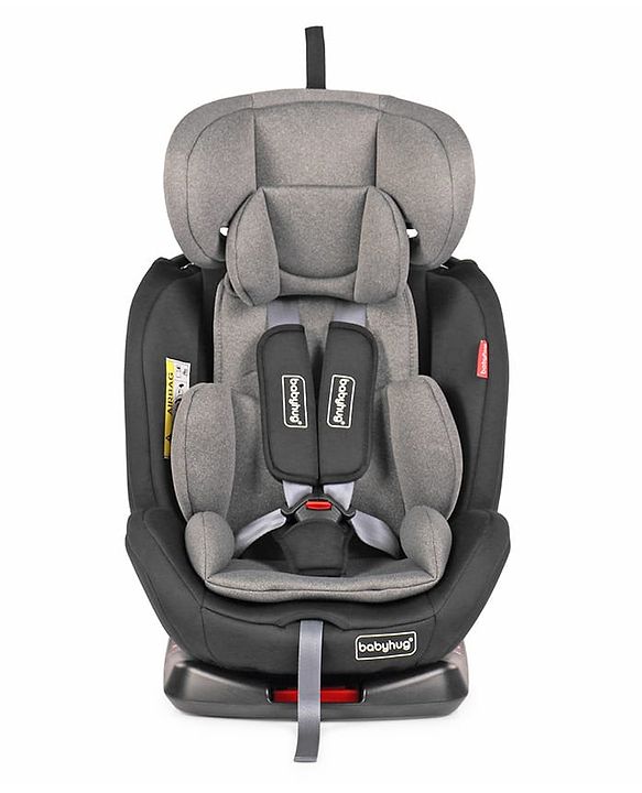 Babyhug Endeavor Isofix Convertible Car Seat - Black Grey