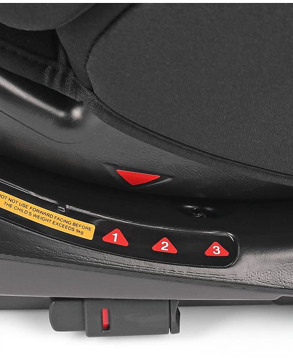 Babyhug Endeavor Isofix Convertible Car Seat - Black Grey