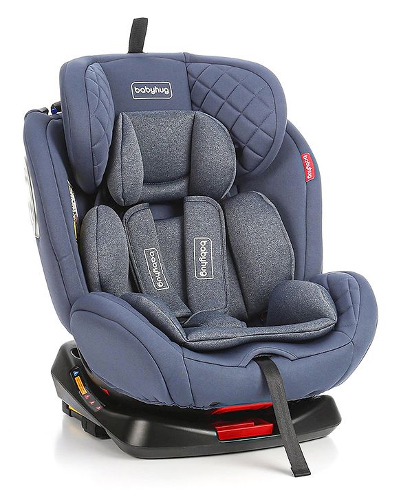 Babyhug Kids Convertible & 360 Degree Rotating Isofix Car Seat - Blue