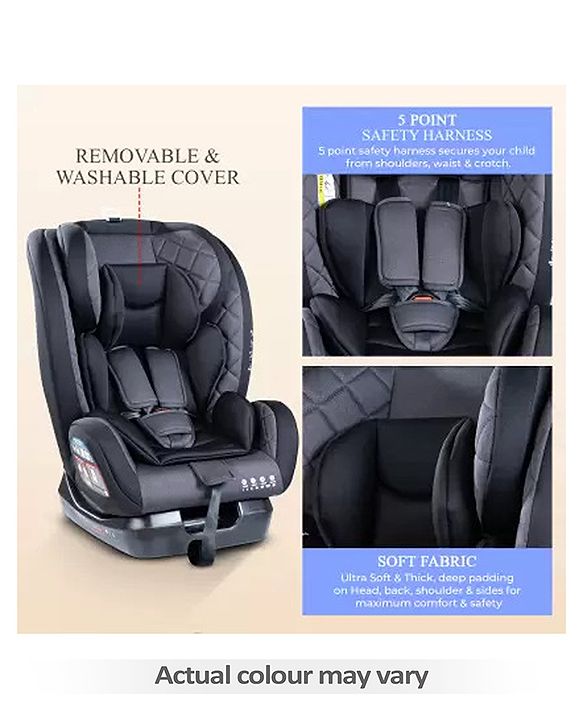 Babyhug Kids Convertible & 360 Degree Rotating Isofix Car Seat - Blue