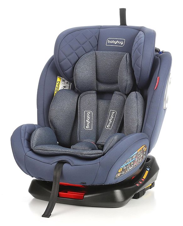 Babyhug Kids Convertible & 360 Degree Rotating Isofix Car Seat - Blue