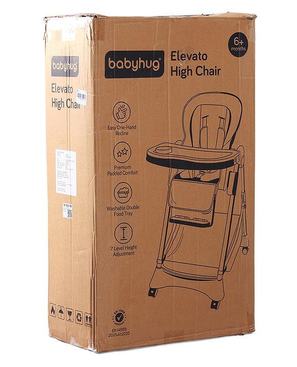 Babyhug  Elevato High Chair - Navy Blue