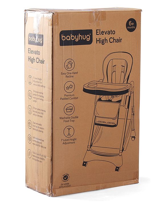 Babyhug  Elevato High Chair - Navy Blue