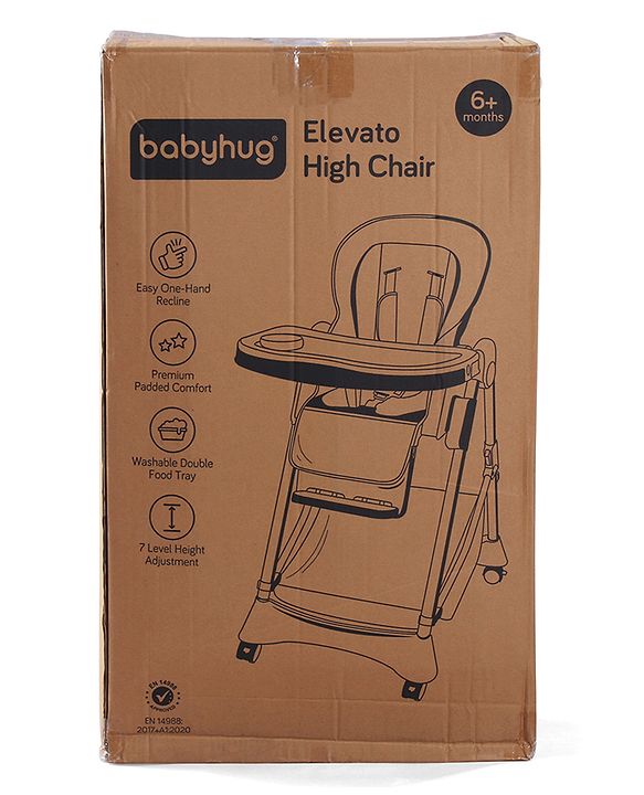 Babyhug  Elevato High Chair - Navy Blue