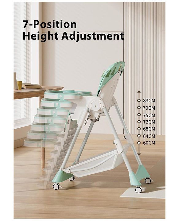 Babyhug  Elevato High Chair - Navy Blue