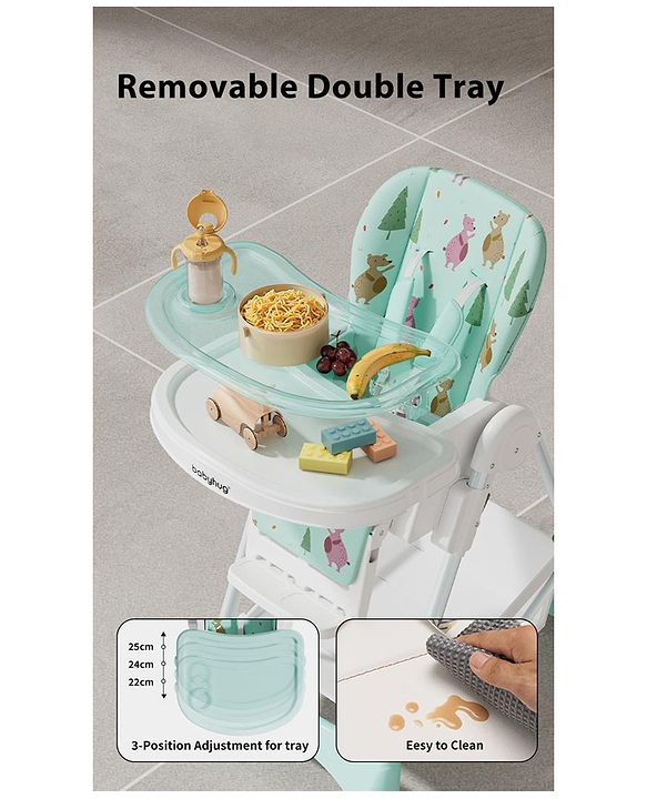 Babyhug  Elevato High Chair - Navy Blue
