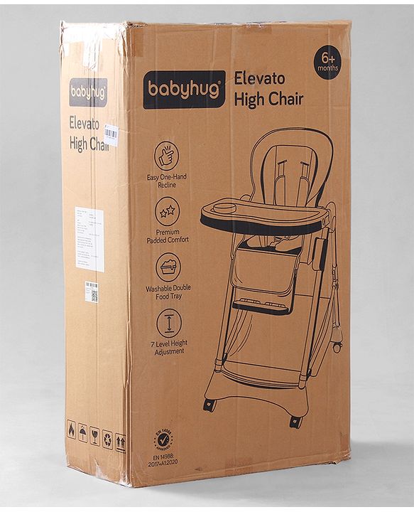 Babyhug  Elevato High Chair - Navy Blue
