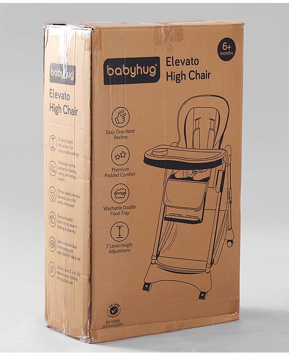 Babyhug  Elevato High Chair - Navy Blue