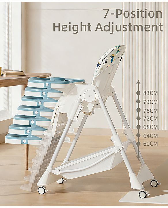 Babyhug  Elevato High Chair - Navy Blue