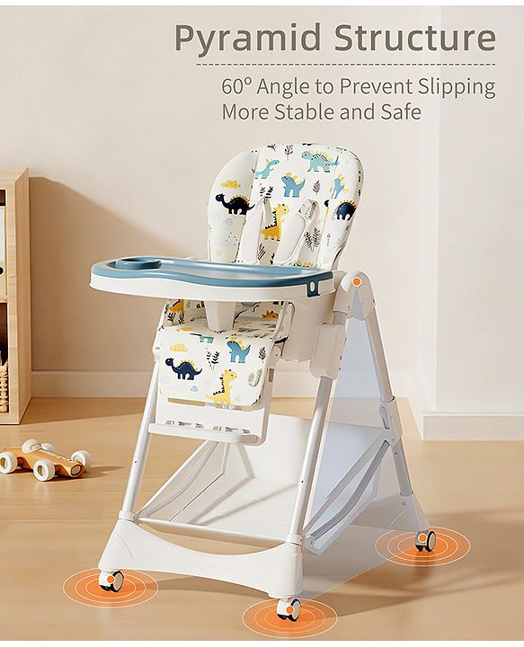 Babyhug  Elevato High Chair - Navy Blue