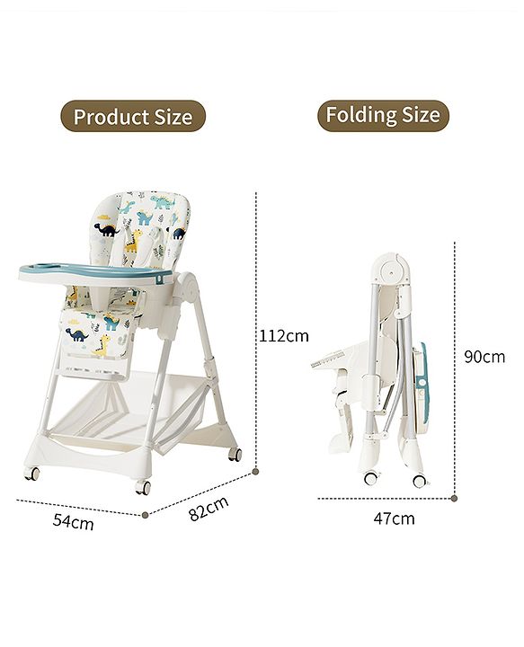 Babyhug  Elevato High Chair - Navy Blue