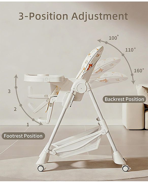 Babyhug  Elevato High Chair - Navy Blue
