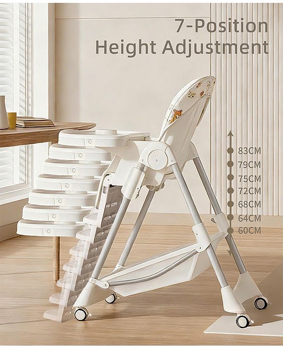 Babyhug  Elevato High Chair - Navy Blue