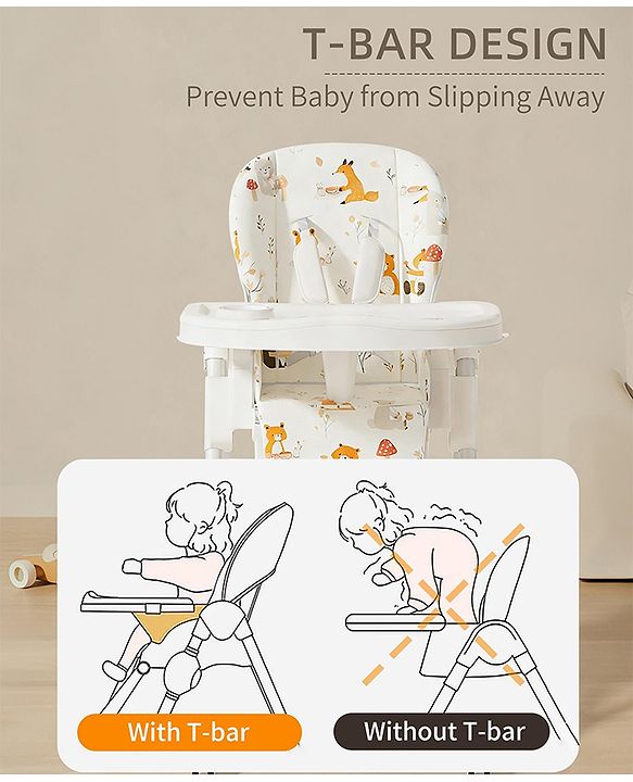 Babyhug  Elevato High Chair - Navy Blue