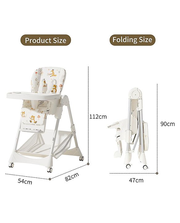 Babyhug  Elevato High Chair - Navy Blue
