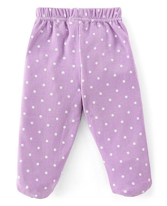 Babyhug Cotton Interlock Knit Bootie Legging Floral Print Pack of 3 - Multicolor