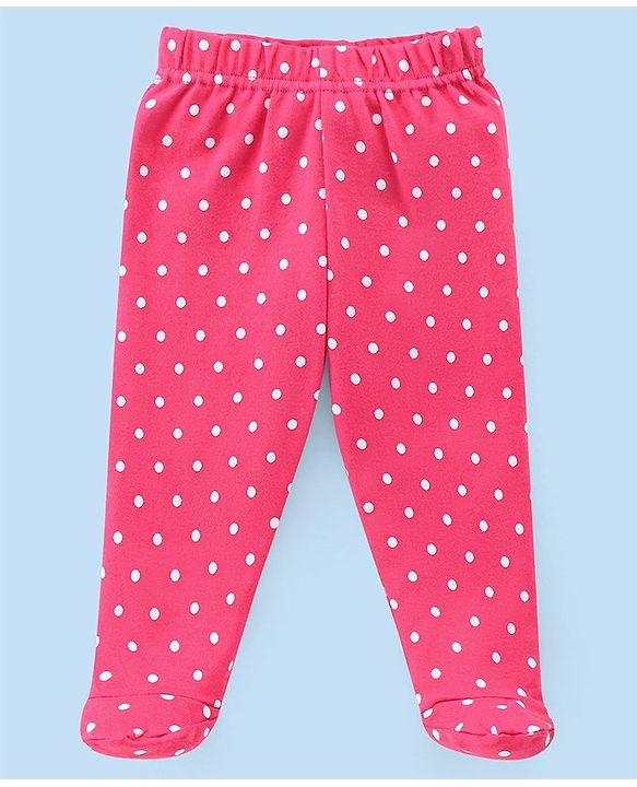 Babyhug Cotton Interlock Knit Bootie Legging Dino Print Pack of 3 - Multicolor