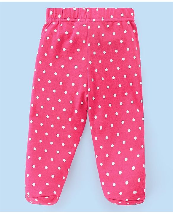 Babyhug Cotton Interlock Knit Bootie Legging Dino Print Pack of 3 - Multicolor
