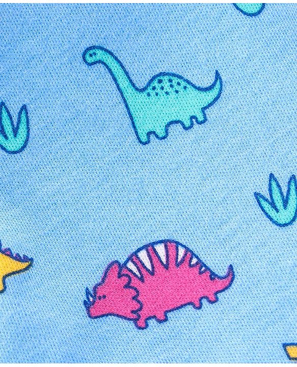 Babyhug Cotton Interlock Knit Bootie Legging Dino Print Pack of 3 - Multicolor