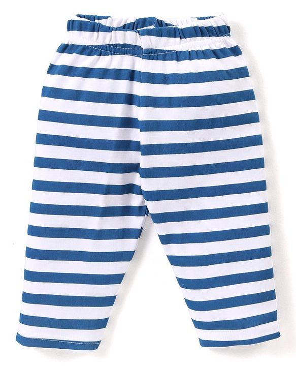 Babyhug Cotton Interlock Full Sleeves  Night Suit Penguin Print - Red & Blue