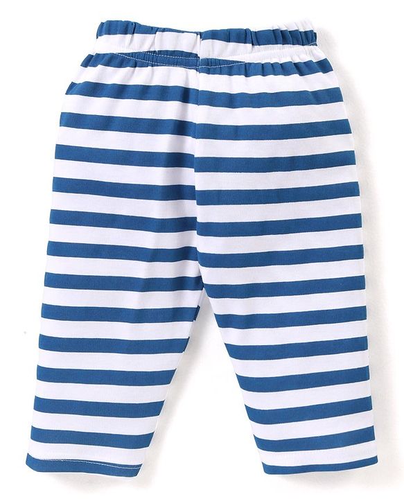 Babyhug Cotton Interlock Full Sleeves  Night Suit Penguin Print - Red & Blue