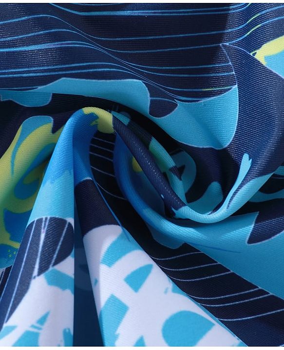 Pine Kids Printed Swimming Trunk- Blue