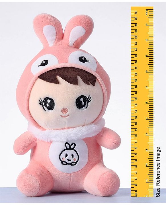 Babyhug Bunny Soft Plush Candy Doll Baby Pink - Height 30 cm