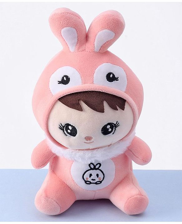 Babyhug Bunny Soft Plush Candy Doll Baby Pink - Height 30 cm