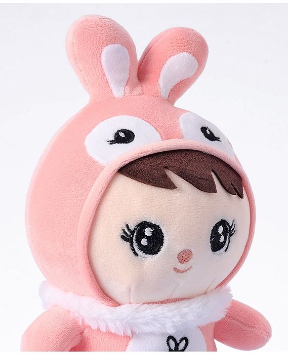 Babyhug Bunny Soft Plush Candy Doll Baby Pink - Height 30 cm
