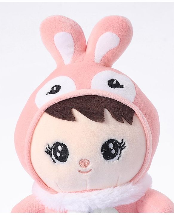 Babyhug Bunny Soft Plush Candy Doll Baby Pink - Height 30 cm
